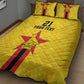 Custom Africa Football Zimbabwe Quilt Bed Set The Warriors with Zimbabwe Bird - African Pride