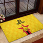 Custom Africa Football Zimbabwe Rubber Doormat The Warriors with Zimbabwe Bird - African Pride