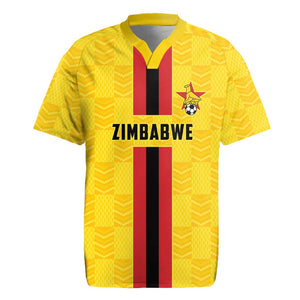 Custom Africa Football Zimbabwe Rugby Jersey The Warriors with Zimbabwe Bird - African Pride