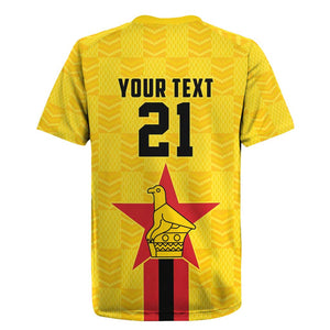 Custom Africa Football Zimbabwe Rugby Jersey The Warriors with Zimbabwe Bird - African Pride