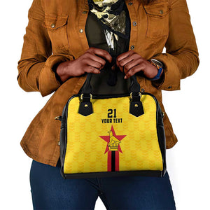Custom Africa Football Zimbabwe Shoulder Handbag The Warriors with Zimbabwe Bird - African Pride