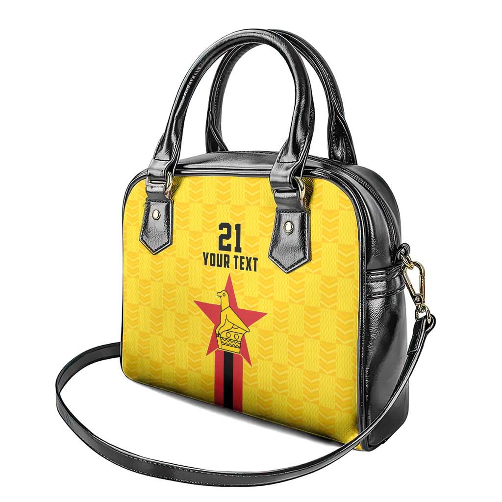 Custom Africa Football Zimbabwe Shoulder Handbag The Warriors with Zimbabwe Bird - African Pride
