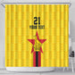 Custom Africa Football Zimbabwe Shower Curtain The Warriors with Zimbabwe Bird - African Pride