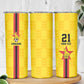 Custom Africa Football Zimbabwe Skinny Tumbler The Warriors with Zimbabwe Bird - African Pride