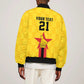 Custom Africa Football Zimbabwe Sleeve Zip Bomber Jacket The Warriors with Zimbabwe Bird - African Pride