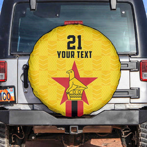 Custom Africa Football Zimbabwe Spare Tire Cover The Warriors with Zimbabwe Bird - African Pride