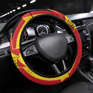 Africa Football Zimbabwe Steering Wheel Cover The Warriors with Zimbabwe Bird - African Pride