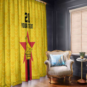 Custom Africa Football Zimbabwe Window Curtain The Warriors with Zimbabwe Bird - African Pride