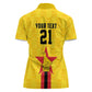 Custom Africa Football Zimbabwe Women Polo Shirt The Warriors with Zimbabwe Bird - African Pride