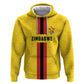 Custom Africa Football Zimbabwe Zip Hoodie The Warriors with Zimbabwe Bird - African Pride