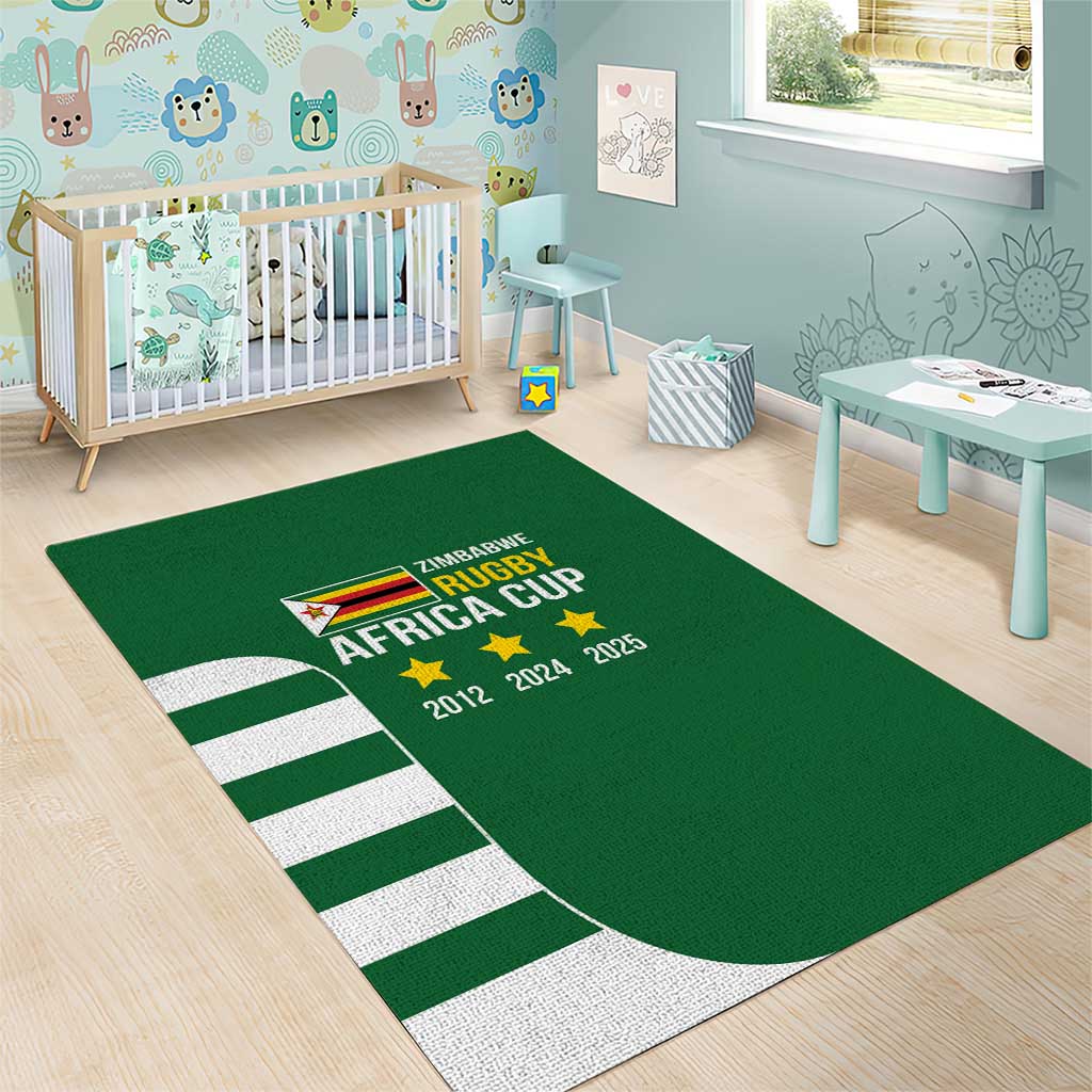 Zimbabwe Rugby History Champion Area Rug One For The History Sables - African Pride