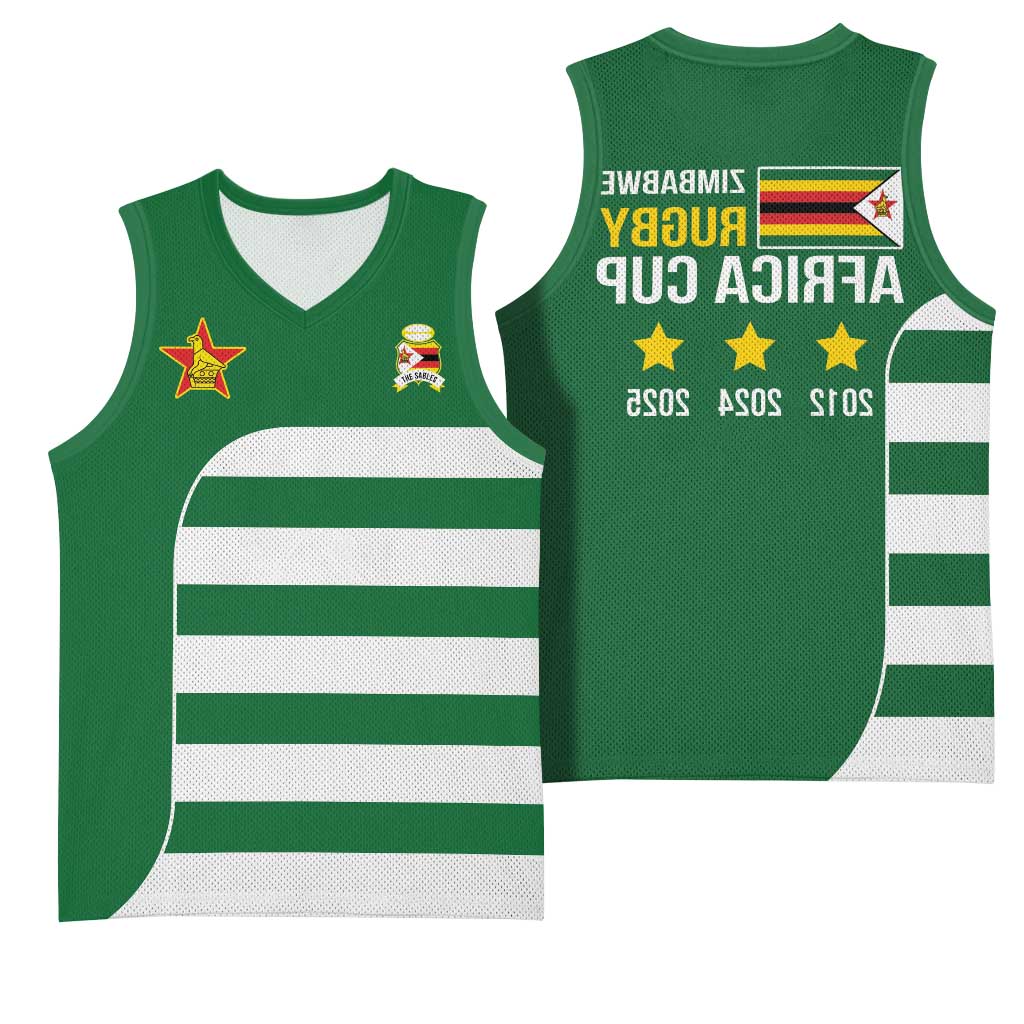 Zimbabwe Rugby History Champion Basketball Jersey One For The History Sables - African Pride