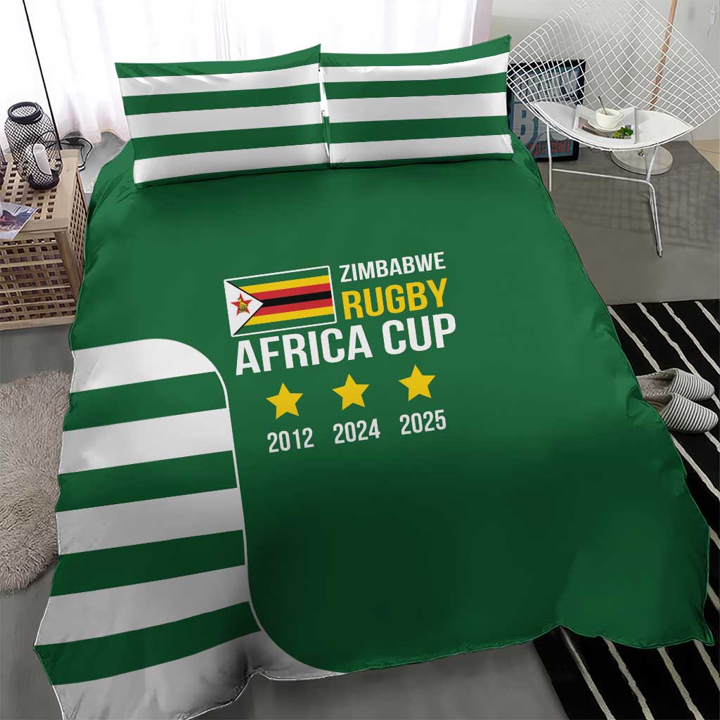 Zimbabwe Rugby History Champion Bedding Set One For The History Sables - African Pride