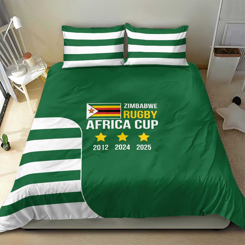 Zimbabwe Rugby History Champion Bedding Set One For The History Sables - African Pride
