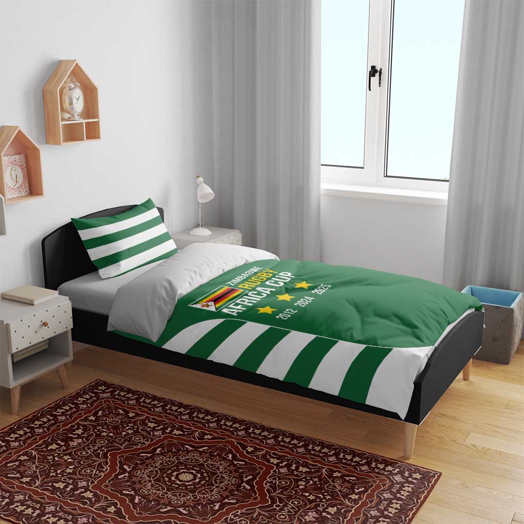 Zimbabwe Rugby History Champion Bedding Set One For The History Sables - African Pride