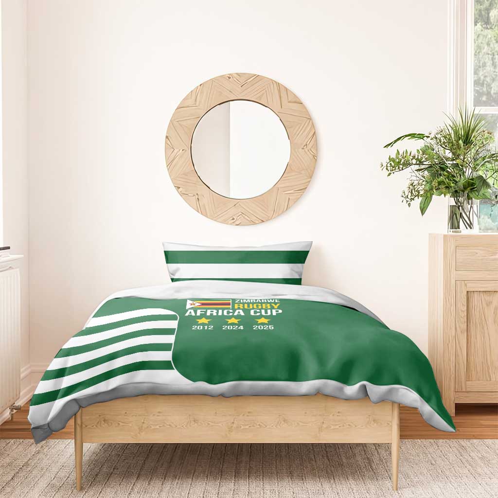 Zimbabwe Rugby History Champion Bedding Set One For The History Sables - African Pride