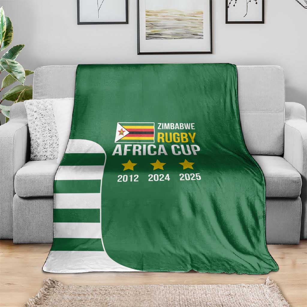 Zimbabwe Rugby History Champion Blanket One For The History Sables - African Pride
