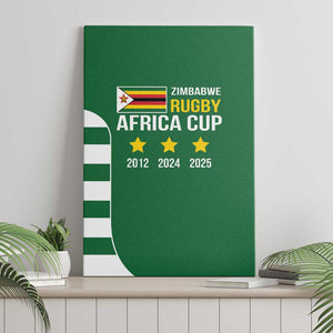 Zimbabwe Rugby History Champion Canvas Wall Art One For The History Sables - African Pride