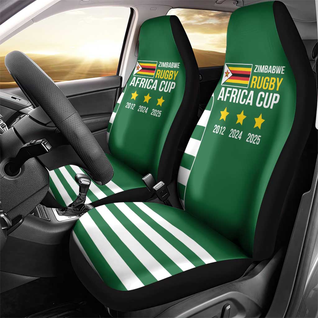 Zimbabwe Rugby History Champion Car Seat Cover One For The History Sables - African Pride