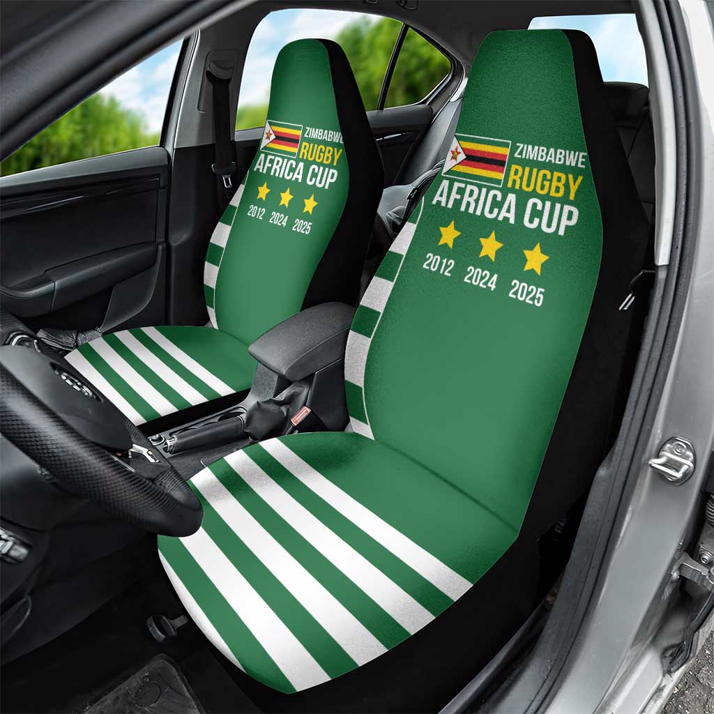 Zimbabwe Rugby History Champion Car Seat Cover One For The History Sables - African Pride