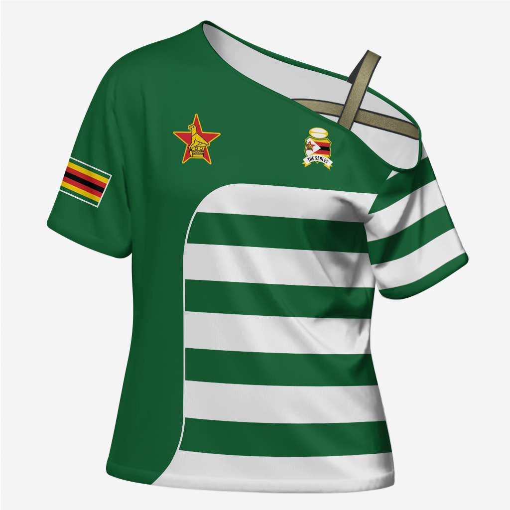 Zimbabwe Rugby History Champion Cross Shoulder Shirt One For The History Sables