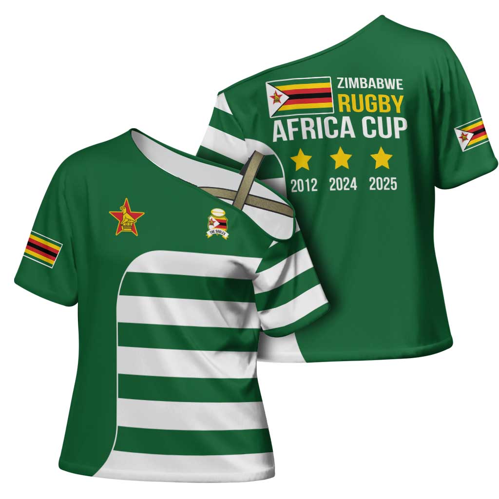 Zimbabwe Rugby History Champion Cross Shoulder Shirt One For The History Sables