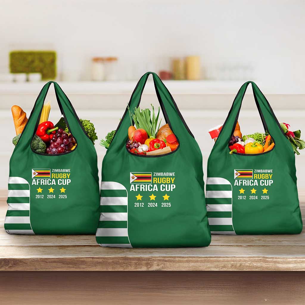 Zimbabwe Rugby History Champion Grocery Bag One For The History Sables - African Pride