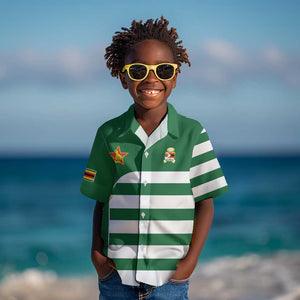 Zimbabwe Rugby History Champion Kid Hawaiian Shirt One For The History Sables - African Pride