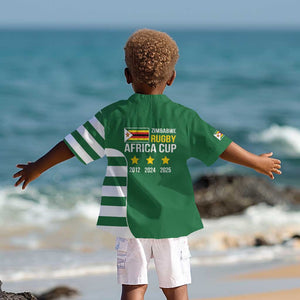 Zimbabwe Rugby History Champion Kid Hawaiian Shirt One For The History Sables - African Pride