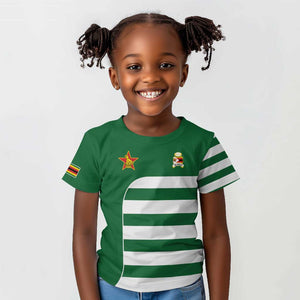 Zimbabwe Rugby History Champion Kid T shirt One For The History Sables - African Pride