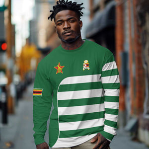 Zimbabwe Rugby History Champion Long Sleeve Shirt One For The History Sables - African Pride