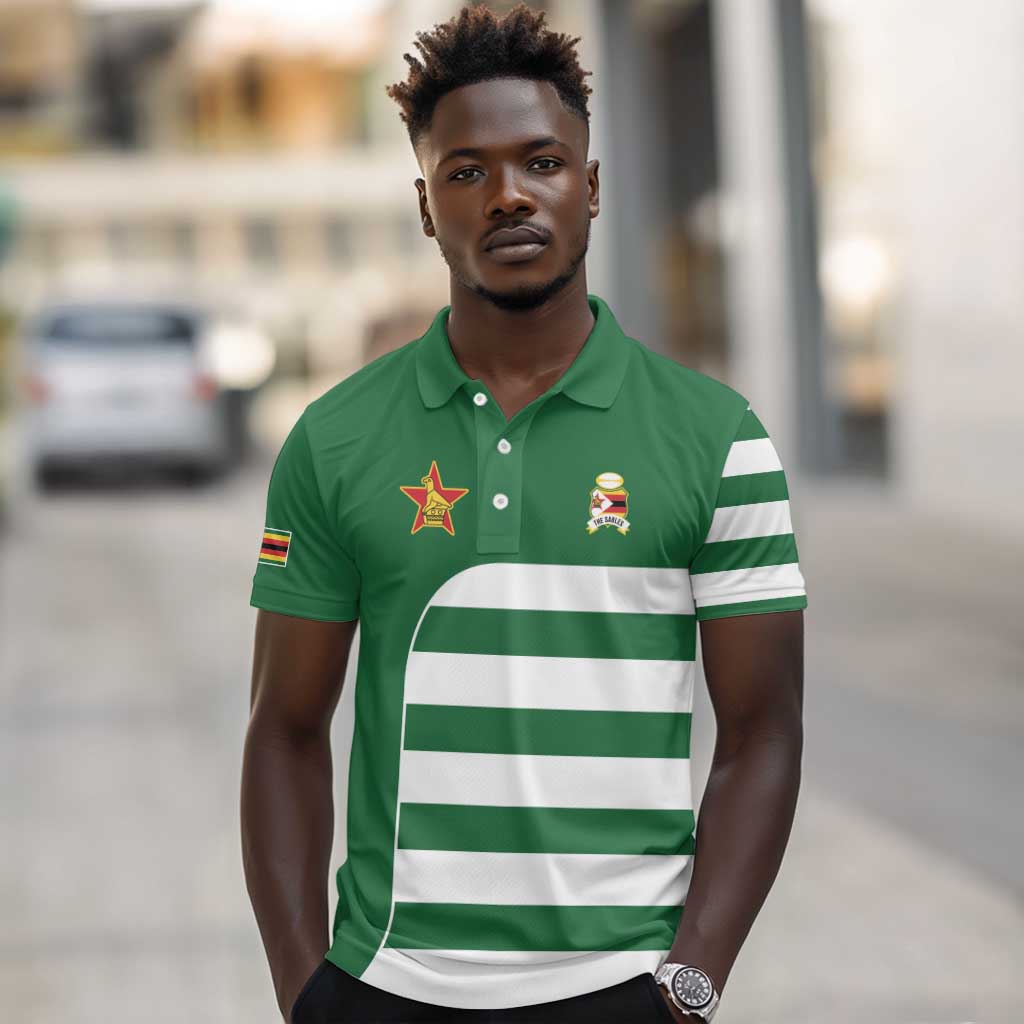 Zimbabwe Rugby History Champion Polo Shirt One For The History Sables - African Pride