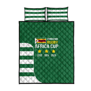 Zimbabwe Rugby History Champion Quilt Bed Set One For The History Sables - African Pride