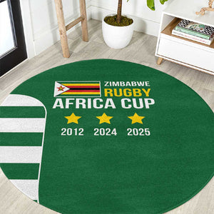 Zimbabwe Rugby History Champion Round Carpet One For The History Sables - African Pride