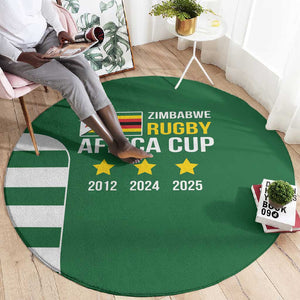 Zimbabwe Rugby History Champion Round Carpet One For The History Sables - African Pride