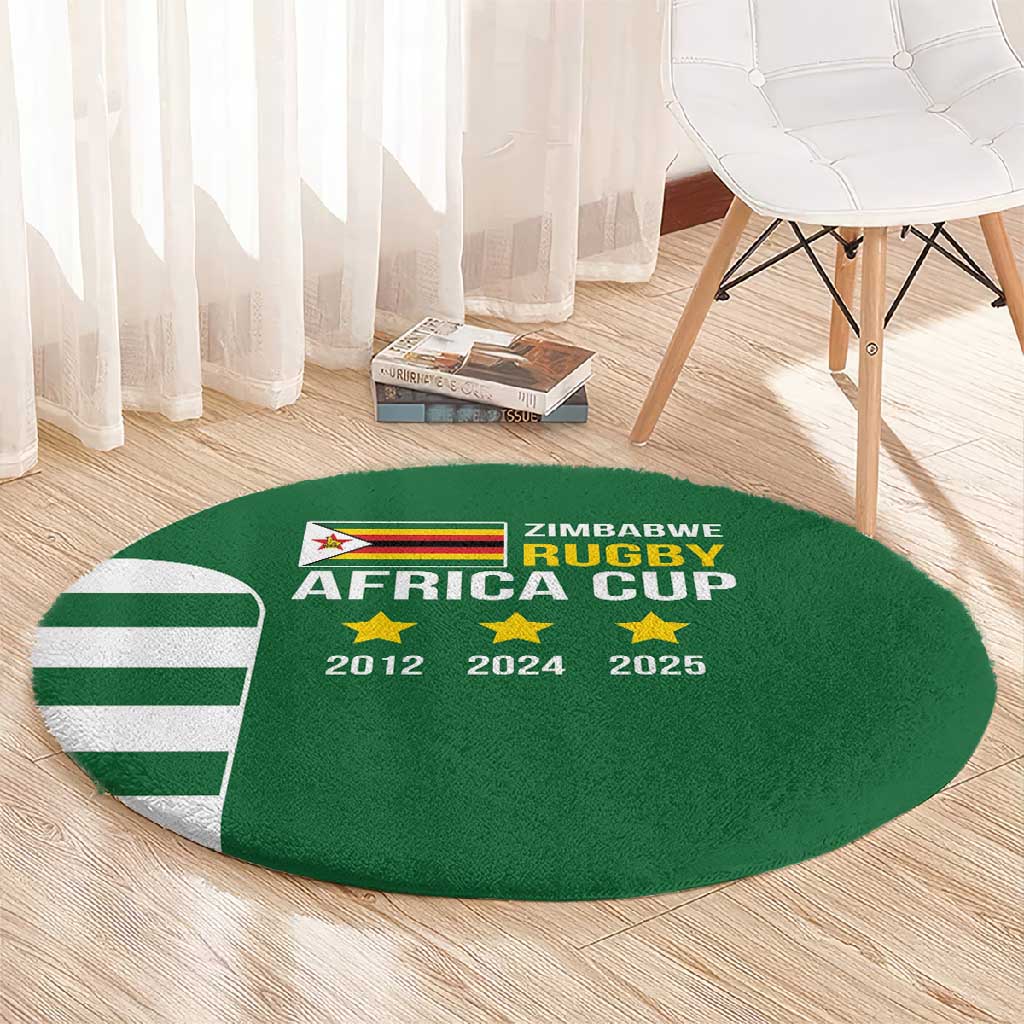Zimbabwe Rugby History Champion Round Carpet One For The History Sables - African Pride