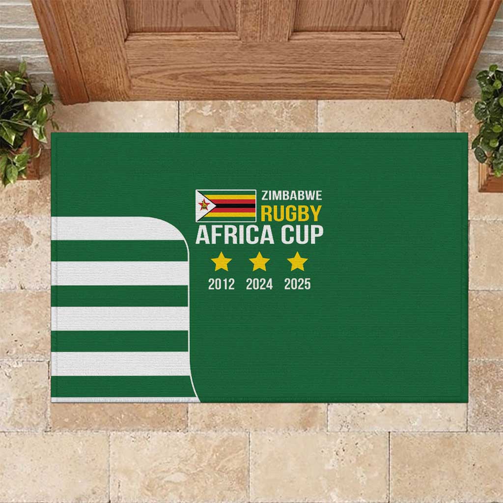 Zimbabwe Rugby History Champion Rubber Doormat One For The History Sables - African Pride