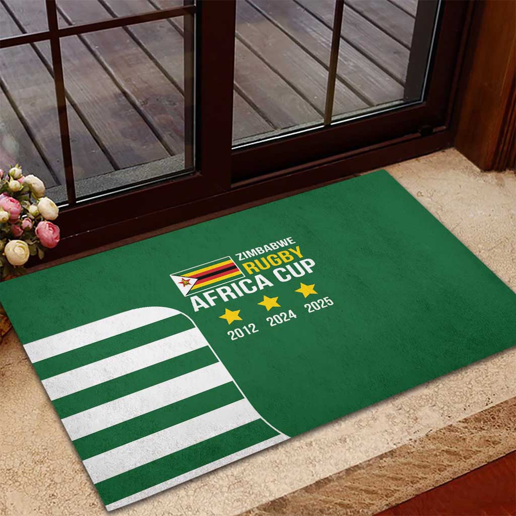 Zimbabwe Rugby History Champion Rubber Doormat One For The History Sables - African Pride