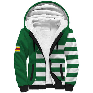Zimbabwe Rugby History Champion Sherpa Hoodie One For The History Sables - African Pride