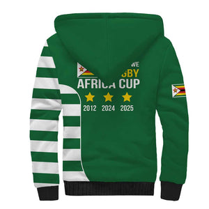 Zimbabwe Rugby History Champion Sherpa Hoodie One For The History Sables - African Pride