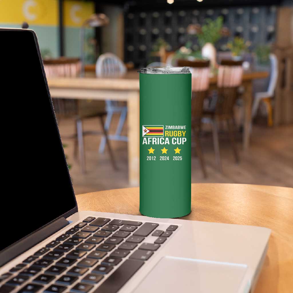 Zimbabwe Rugby History Champion Skinny Tumbler One For The History Sables - African Pride
