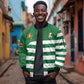 Zimbabwe Rugby History Champion Sleeve Zip Bomber Jacket One For The History Sables - African Pride
