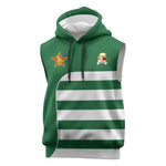 Zimbabwe Rugby History Champion Sleeveless Hoodie One For The History Sables - African Pride