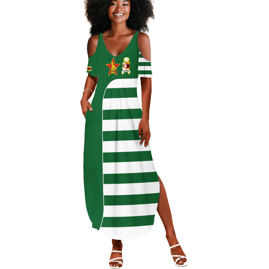 Zimbabwe Rugby History Champion Summer Maxi Dress One For The History Sables - African Pride