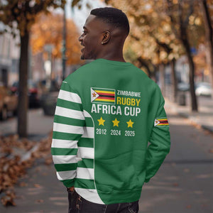 Zimbabwe Rugby History Champion Sweatshirt One For The History Sables - African Pride