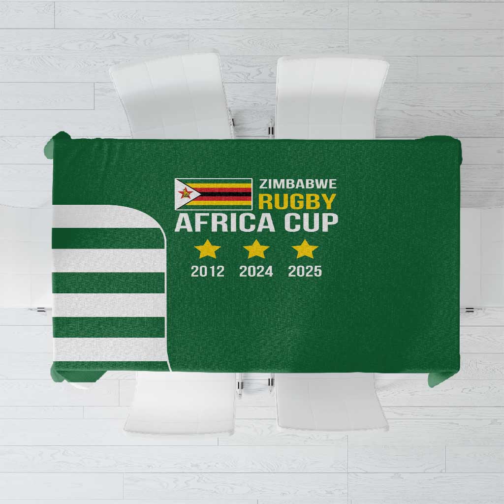 Zimbabwe Rugby History Champion Tablecloth One For The History Sables - African Pride