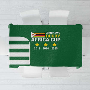 Zimbabwe Rugby History Champion Tablecloth One For The History Sables - African Pride