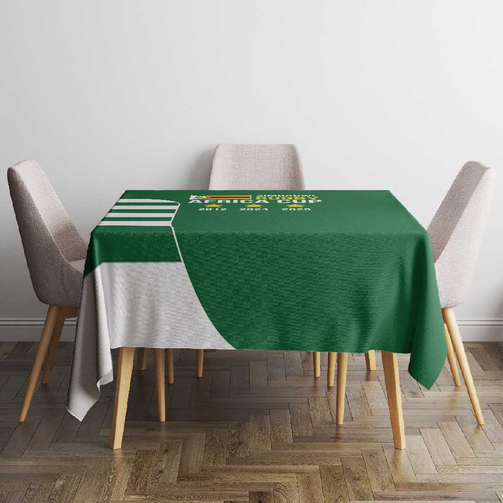 Zimbabwe Rugby History Champion Tablecloth One For The History Sables - African Pride