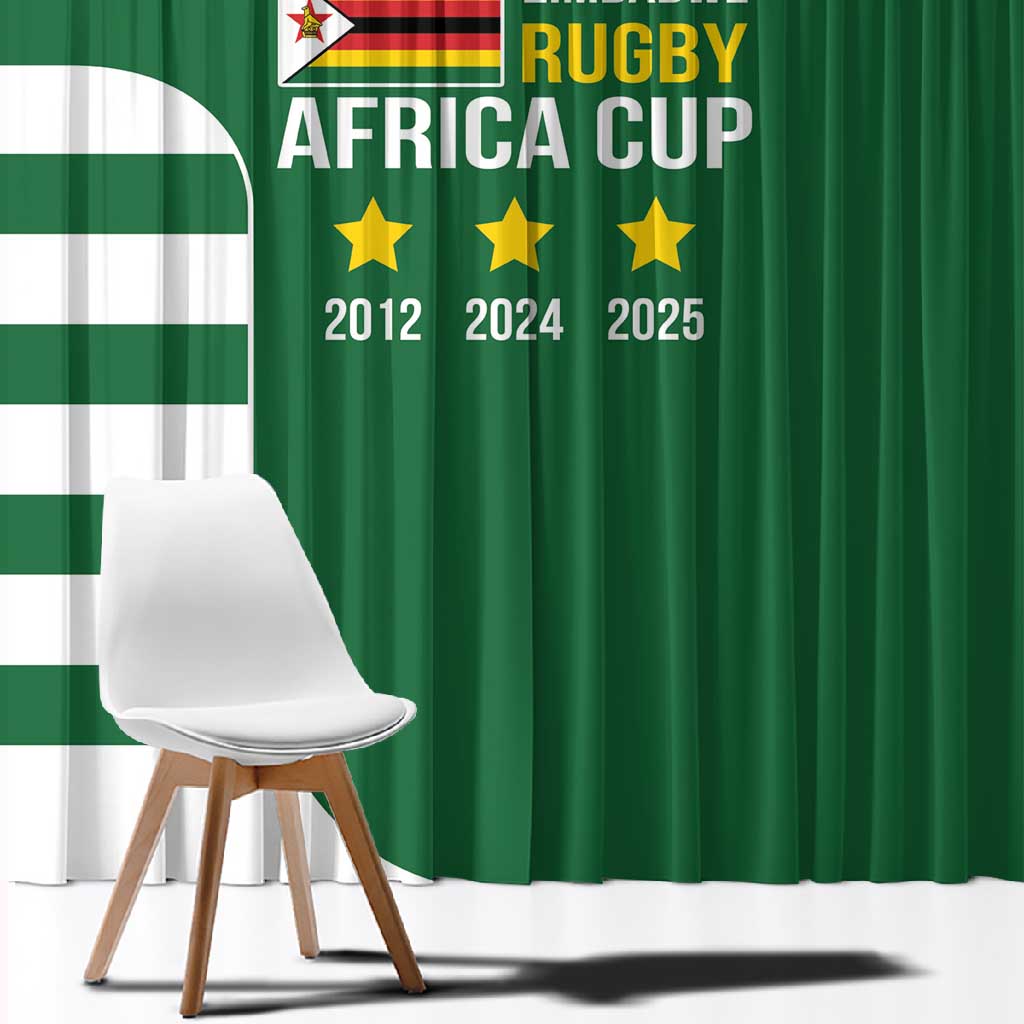 Zimbabwe Rugby History Champion Window Curtain One For The History Sables - African Pride