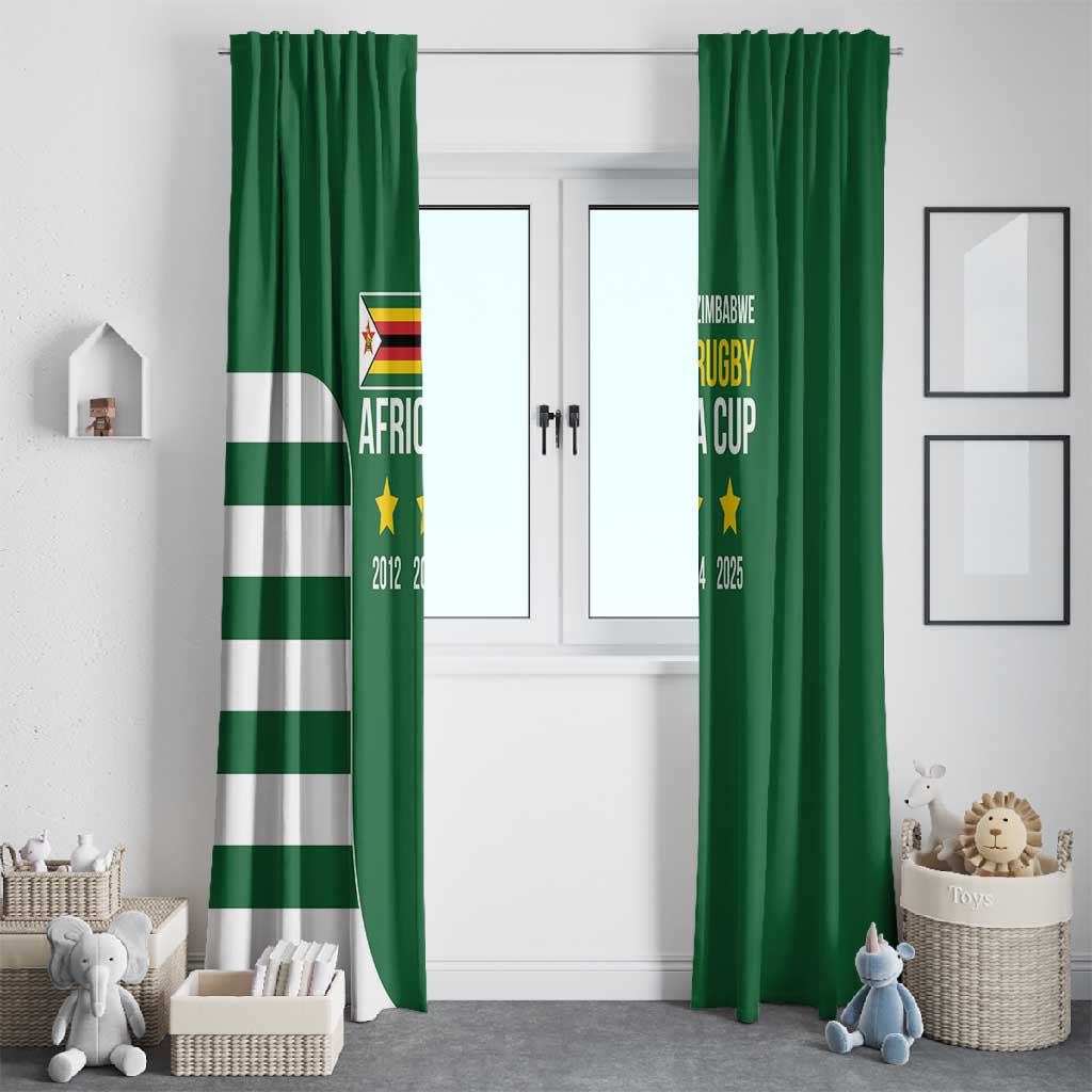 Zimbabwe Rugby History Champion Window Curtain One For The History Sables - African Pride